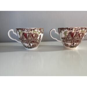 Vtg Johnson Bros Colonial Cabin Heritage Hall Tea Cup England